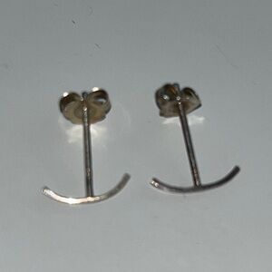 Kathleen Whitaker Silver Stitch Stud Earrings